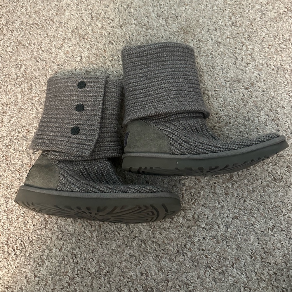 Gray Knitted Uggs - image 3